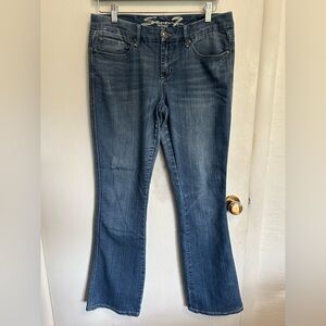 Seven 7 For All Mankind Women's Sz 10 Slim Fit Boot Cut Jeans 90s Distressed